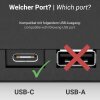 ALLDOCK USB-C zu USB-C Ladekabel, 35cm