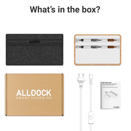ALLDOCK Pro Bambus  4-Port Qi Ladestation 90W kaufen