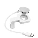 ALLDOCK Watch Mount mit Ladegerät USB-C, Weiß