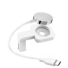 ALLDOCK Watch Mount mit Ladegerät USB-C, Weiß