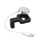 ALLDOCK Watch Mount mit Ladegerät USB-C, Schwarz