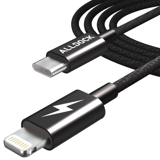 ALLDOCK USB-C zu Lightning Ladekabel, 160 cm