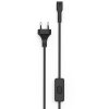 Stromkabel EU-Stecker Schwarz (Ersatzteil)