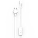 Stromkabel EU-Stecker Weiß (Ersatzteil)