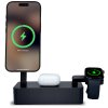 ALLDOCK Smartboost 3-in-1 Ladestation - Kabelloses MagSafe Ladegerät für iPhone, Watch & AirPods - 35W Schnellladestation