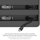 ALLDOCK Pro Max Walnuss - 6-Port USB-C Design Ladestation 160W - 2 Qi-Ladeflächen für bis zu 7 Geräte - Made in Germany