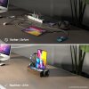 ALLDOCK Pro Max Walnuss - 6-Port USB-C Design Ladestation 160W - 2 Qi-Ladeflächen für bis zu 7 Geräte - Made in Germany
